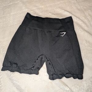 Gymshark Women's High-Waist Black Seamless Workout Shorts